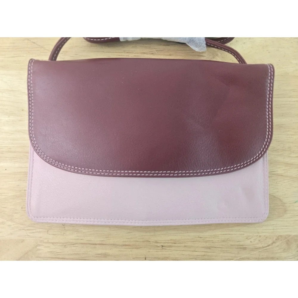 ili New York‎ Leather Clutch Crossbody Bag RFID